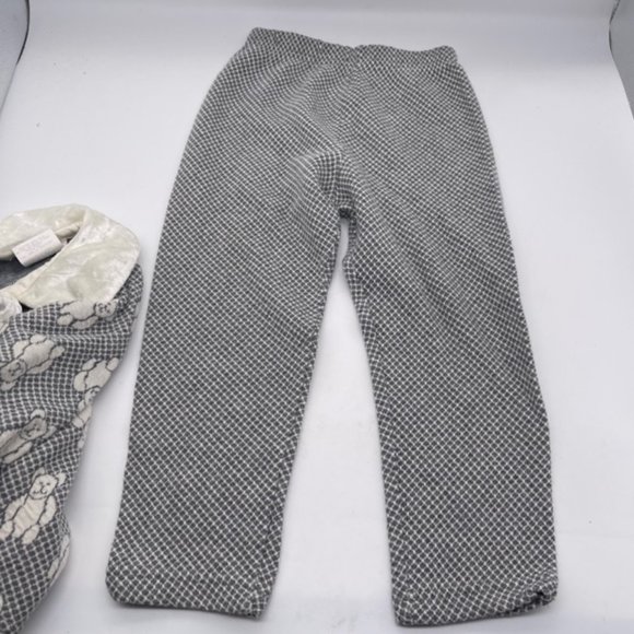 VTG 80s 90s Sesame Street Toddler Girl's 4T Knit Bear Print Gray Sweater Outfit - Picture 9 of 14